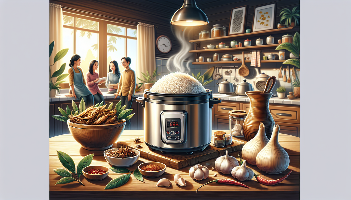 alt_text: Nasi liwet dari magic com, pulen dan wangi, mudah dibuat tanpa gagal.