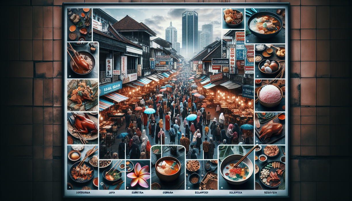 alt_text: Kuliner khas nusantara di satu lokasi Blok M, menawarkan ragam cita rasa tradisional.