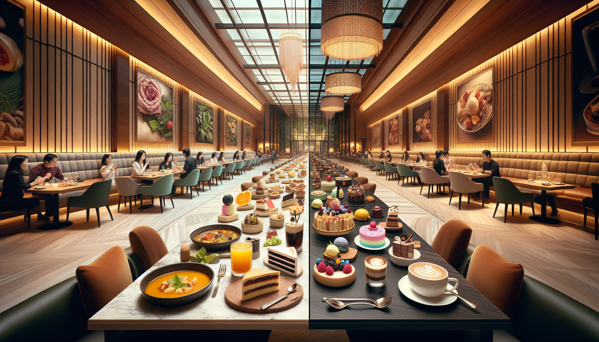 alt_text: Dua restoran bersebelahan di Plaza Indonesia, tawarkan pilihan kuliner beragam.