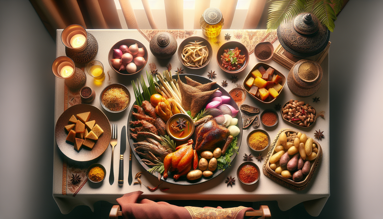 alt_text: Gulai dan opor ayam terhidang rapi, siap dinikmati sepanjang pekan Lebaran.