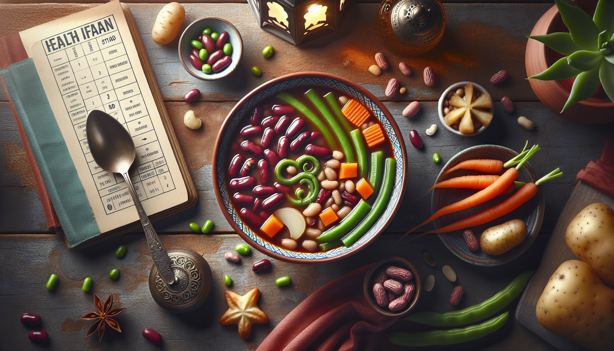 alt_text: Sup kacang merah hangat, pilihan buka puasa sehat dan bergizi.