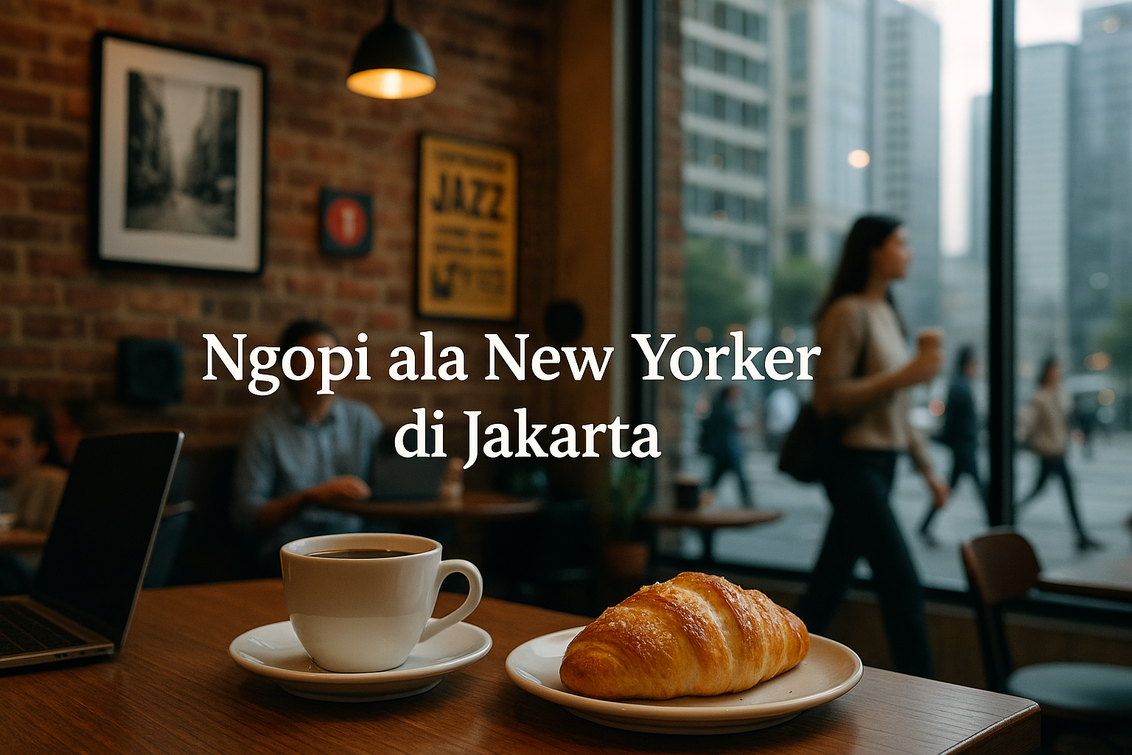 alt_text: Ngopi di Jakarta dengan Salt Bread ala New Yorker, suasana urban dan hangat.