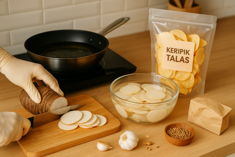 Cara Membuat Keripik Talas Renyah untuk Jualan