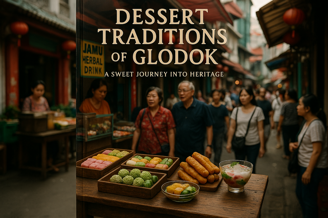alt_text: Peta Dessert Tradisional Glodok 2026 menampilkan lokasi pencuci mulut paling lezat.